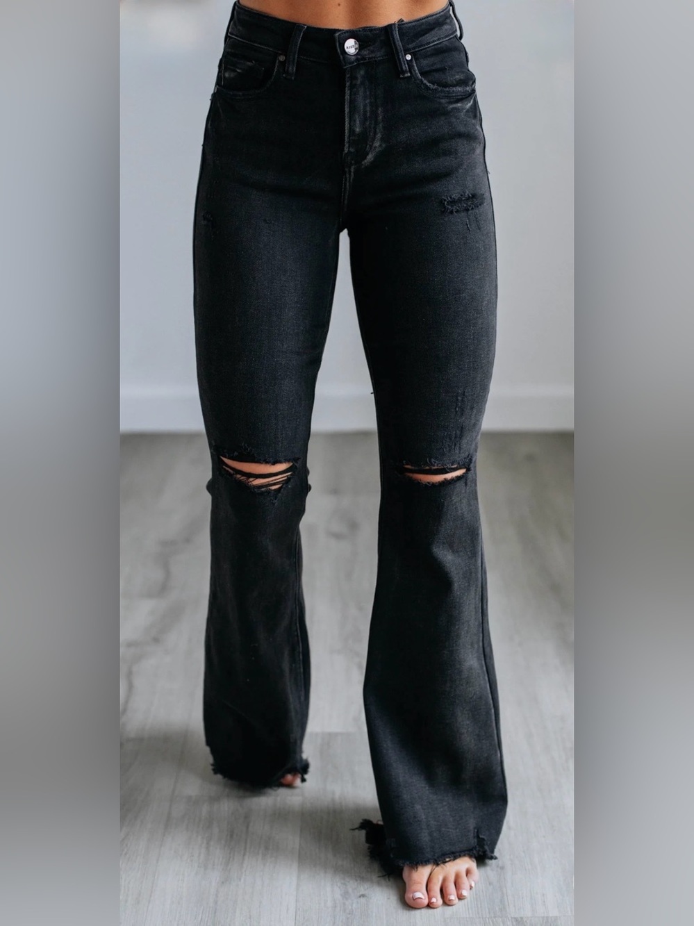 Bentley Risen Jeans - Black Wash Sz 7/28 33” inseam from Wild Oak Boutique